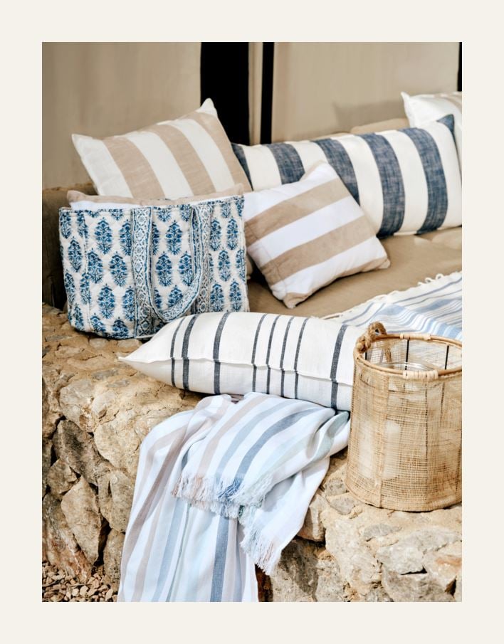 Pieni kangaskassi sininen - 2