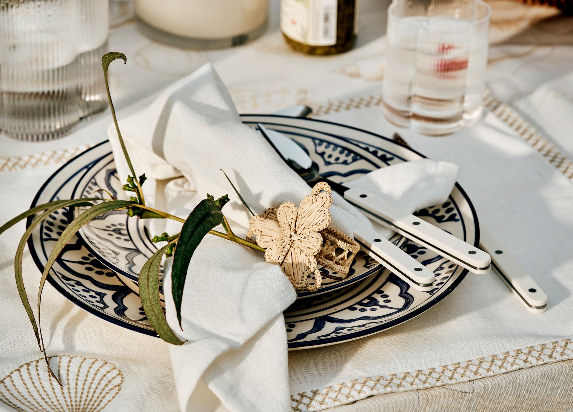 Servettirenkaat, 2 kpl luonnonväri - 3