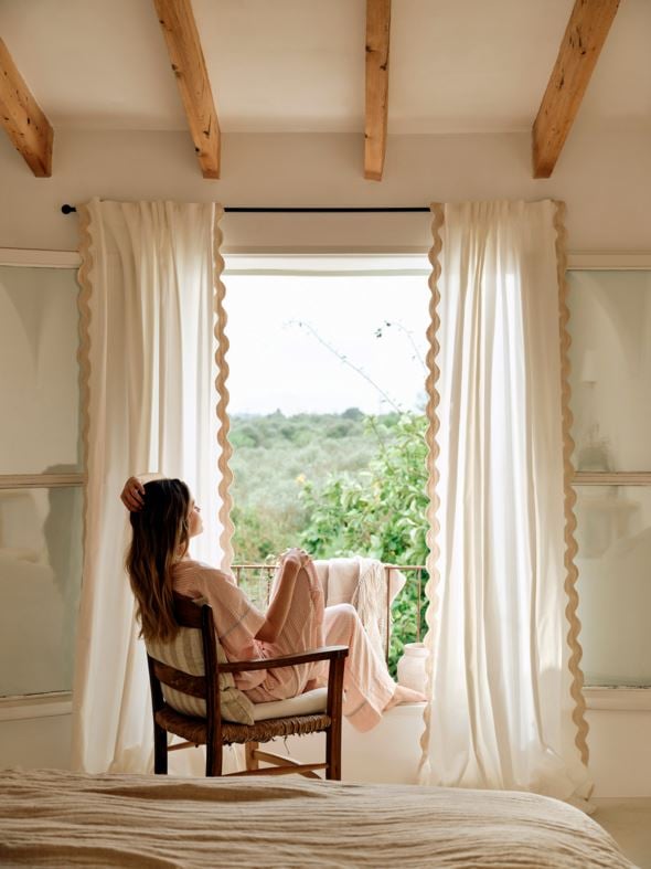 Verho luonnonvalkoinen - 3