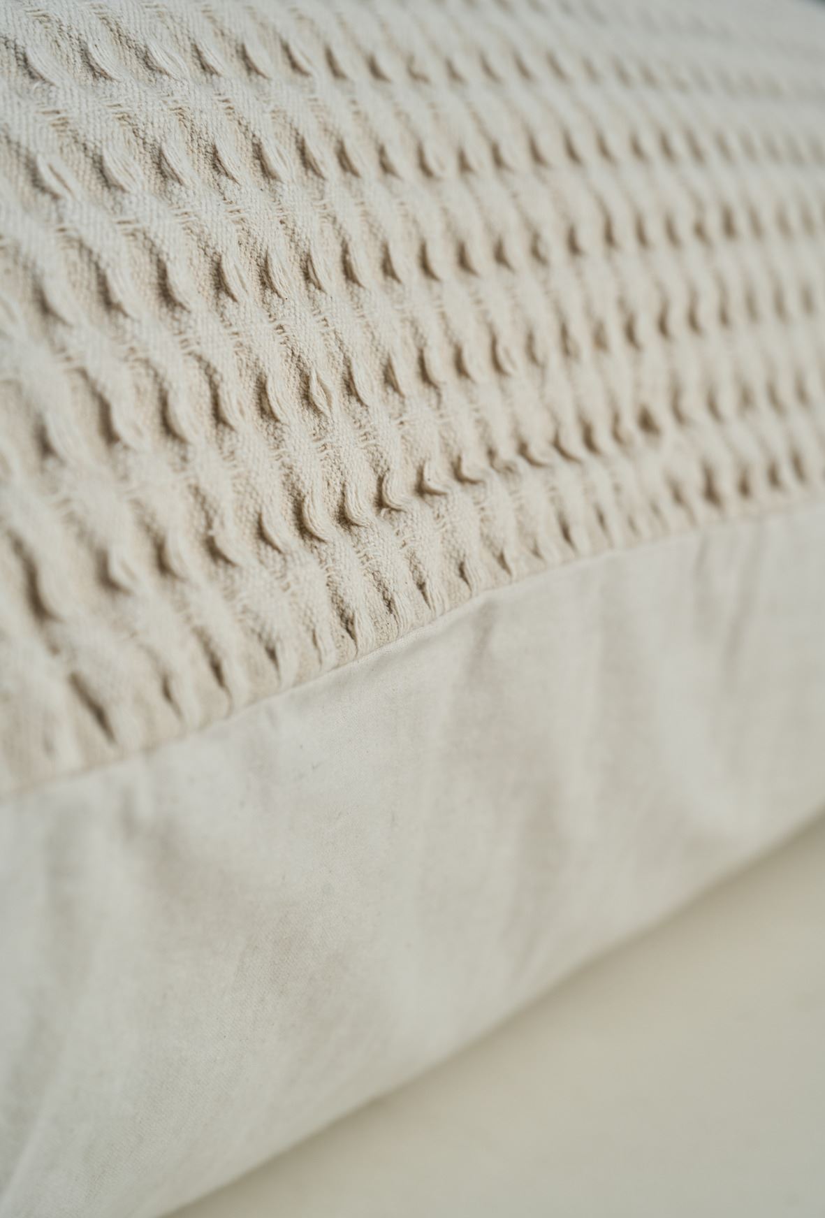 Tyynyliina puuvillaa beige - 2