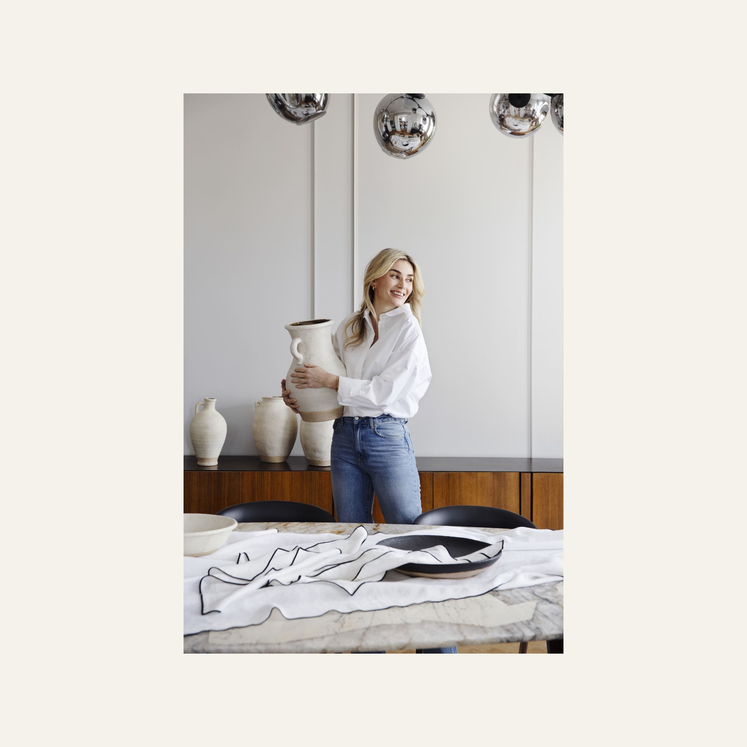 Pellavaliina valkoinen - 3