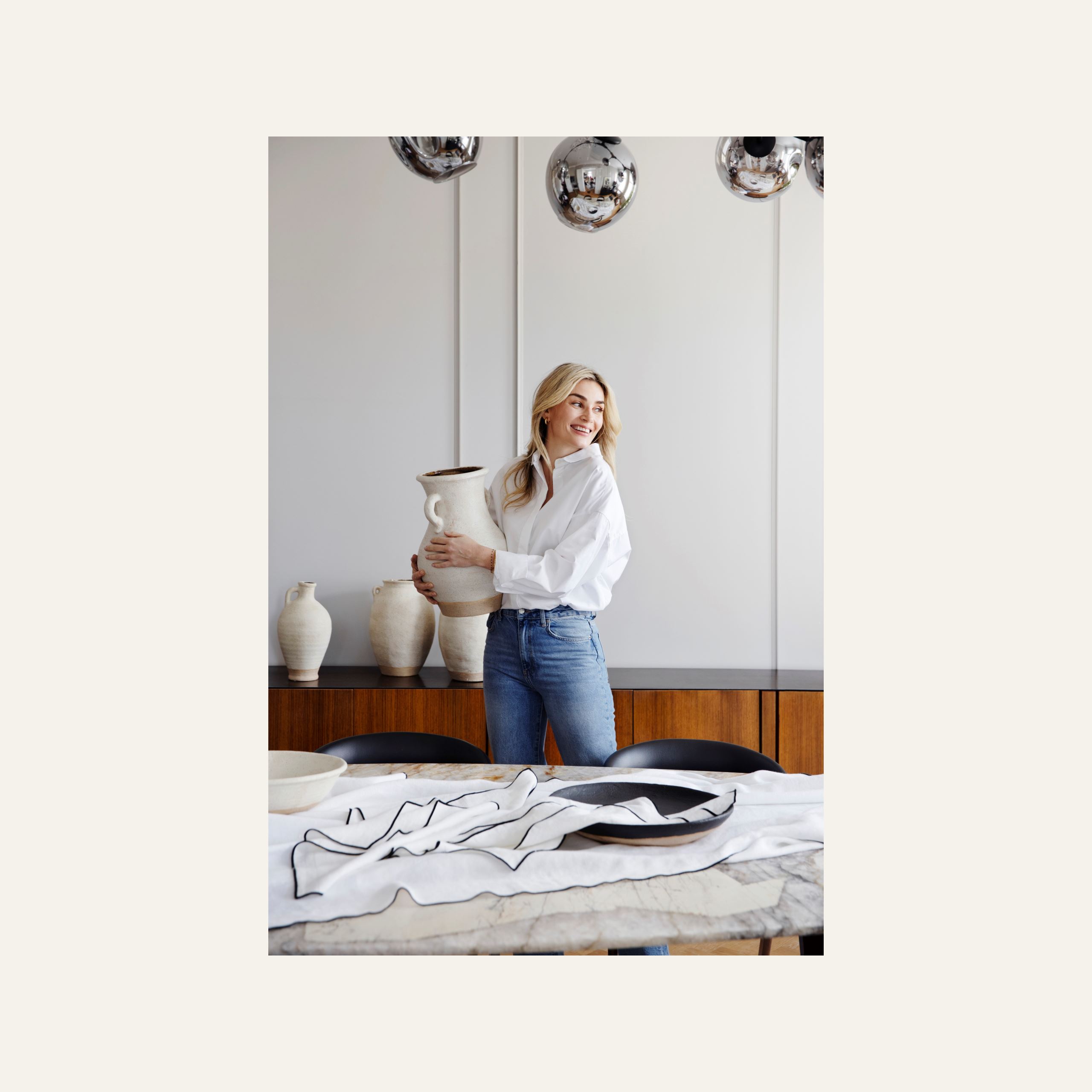 Pellavaliina valkoinen - 3