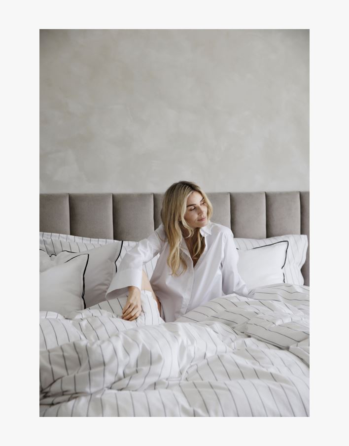 Pussilakanasetti satiinipuuvillaa valkoinen - 150x210+50x60 cm valkoinen - 1