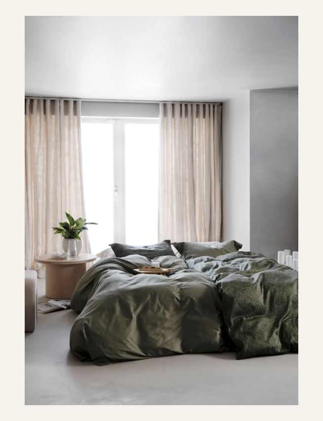 Pussilakanasetti egyptinpuuvillaa oliivinvihreä - 4