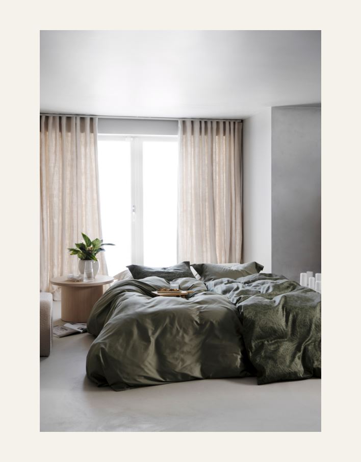 Pussilakanasetti egyptinpuuvillaa oliivinvihreä - 4