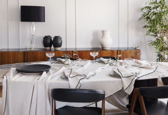 Pellavaliina luonnonväri - 160x250 cm luonnonväri - 1