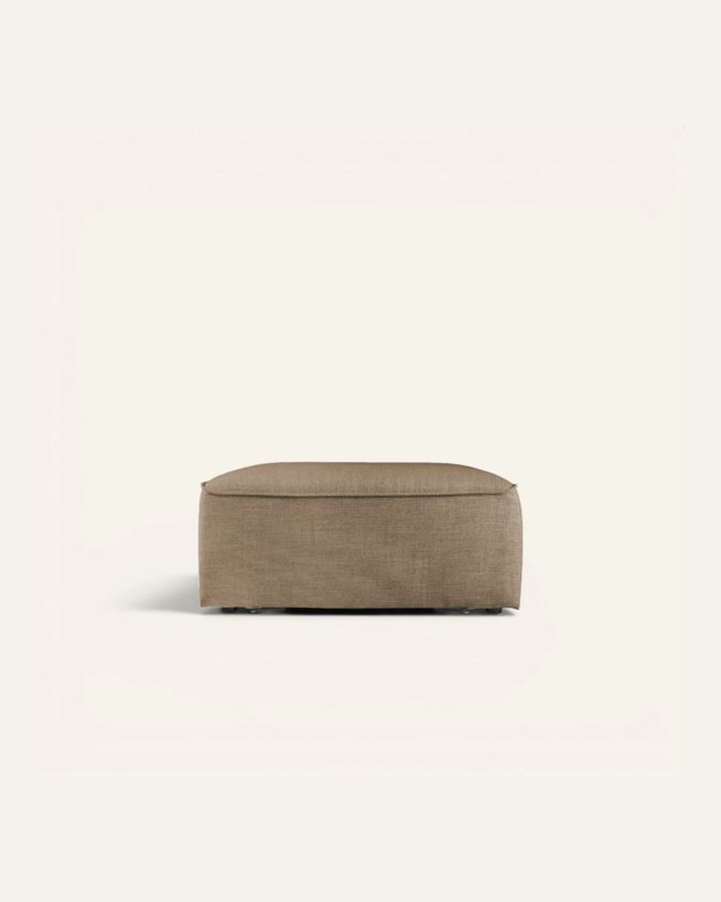 Moduulipuffi harmaanruskea - 98x93x44 cm harmaanruskea - 1