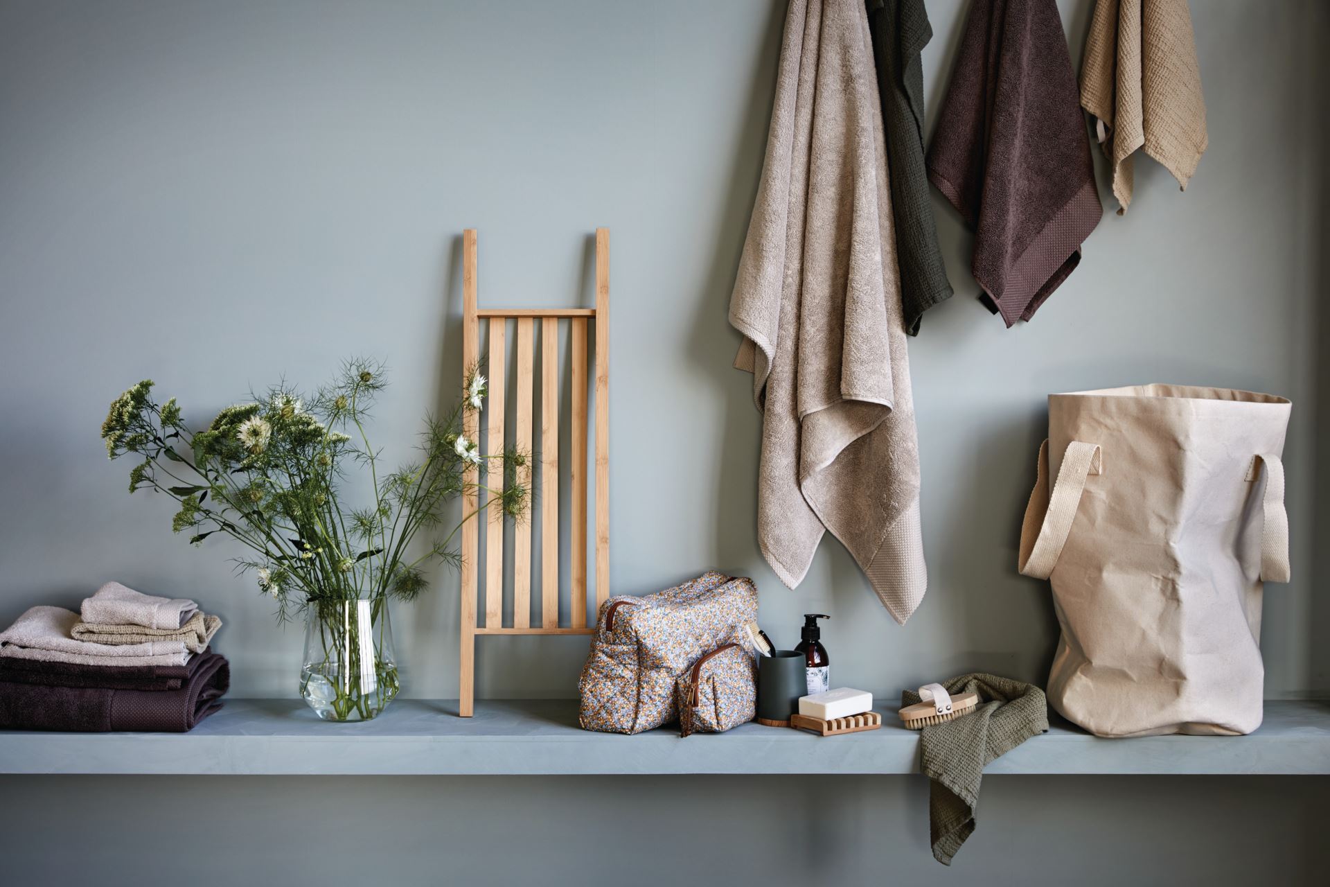 Tarjotin kylpyammeeseen bambua luonnonväri - 4