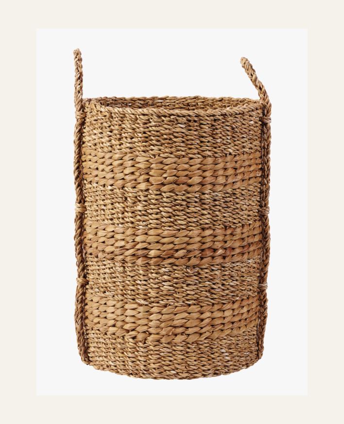 Pyykkikori luonnonväri - H50cm Ø37cm luonnonväri - 1