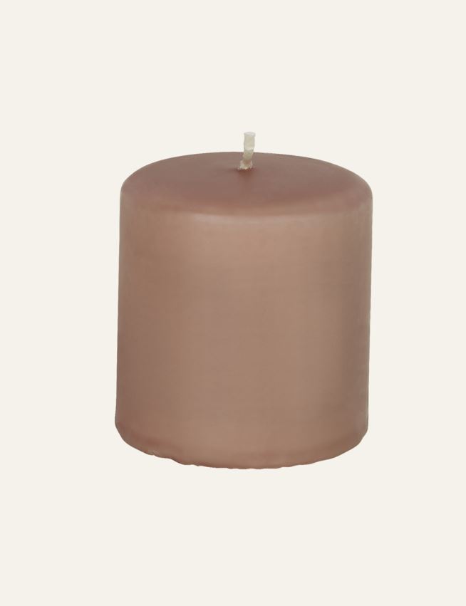 Pöytäkynttilä puuteriroosa - 2