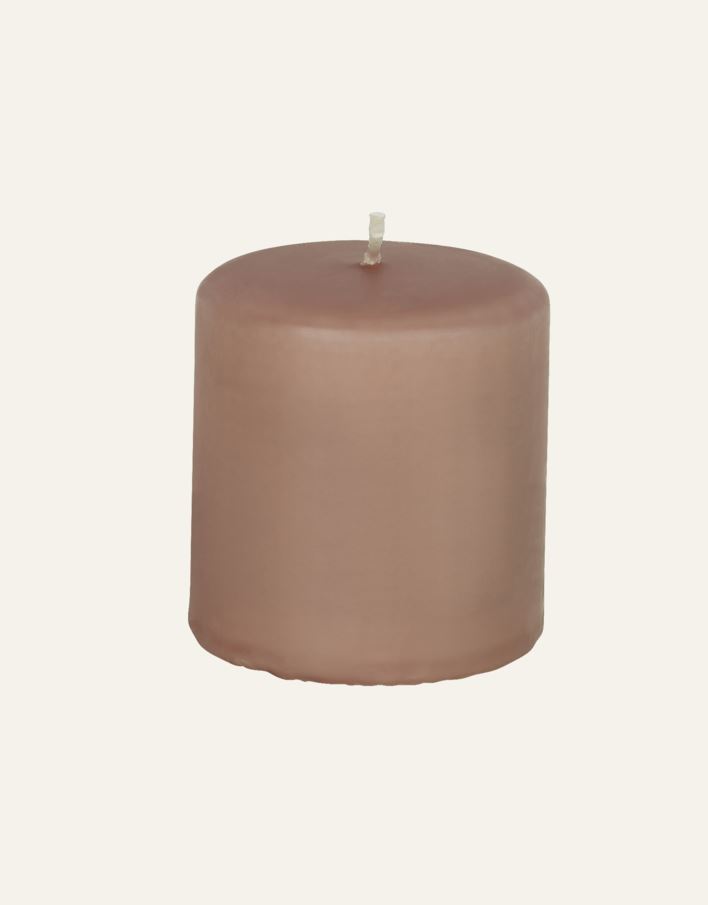 Pöytäkynttilä puuteriroosa - 2