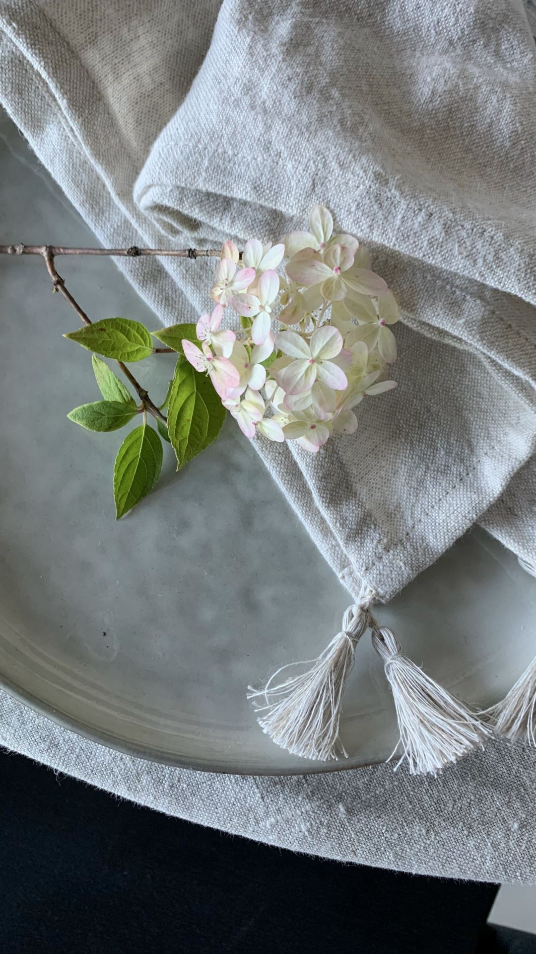 Pellavaservetti luonnonväri - 2