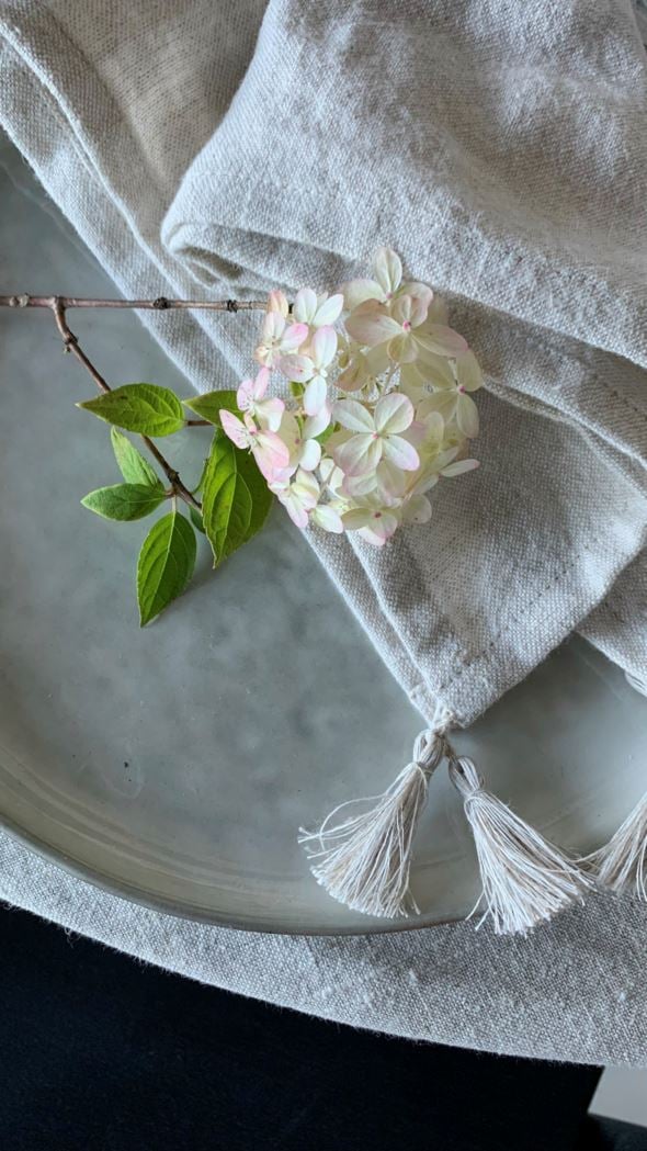 Pellavaservetti luonnonväri - 2