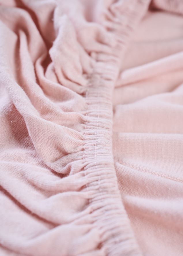 Muotoonommeltu aluslakana vaaleanroosa - 3