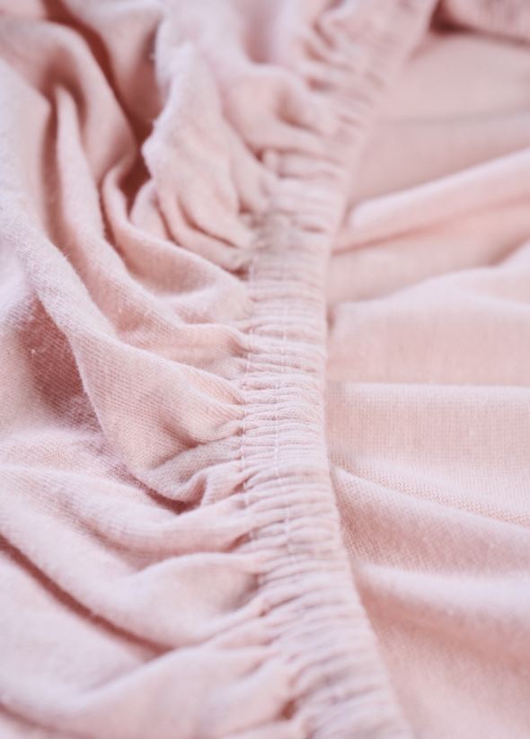 Muotoonommeltu aluslakana vaaleanroosa - 3