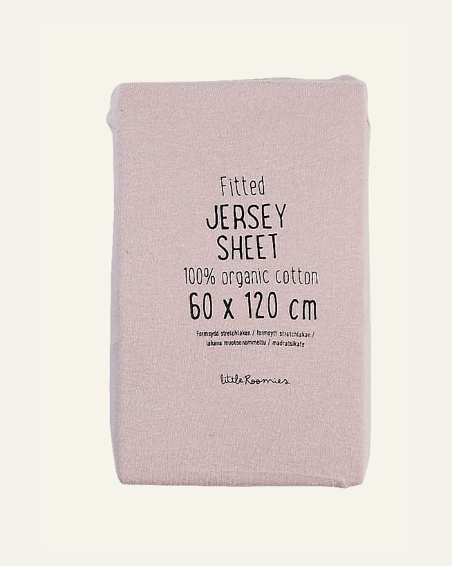 Muotoonommeltu aluslakana vaaleanroosa - 60x120cm vaaleanroosa - 1