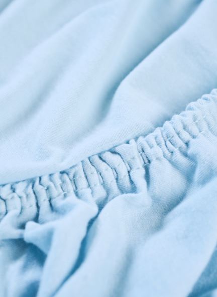 Muotoonommeltu aluslakana vaaleansininen - 3