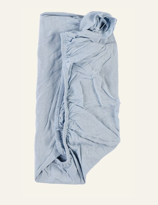 Muotoonommeltu aluslakana vaaleansininen - 2