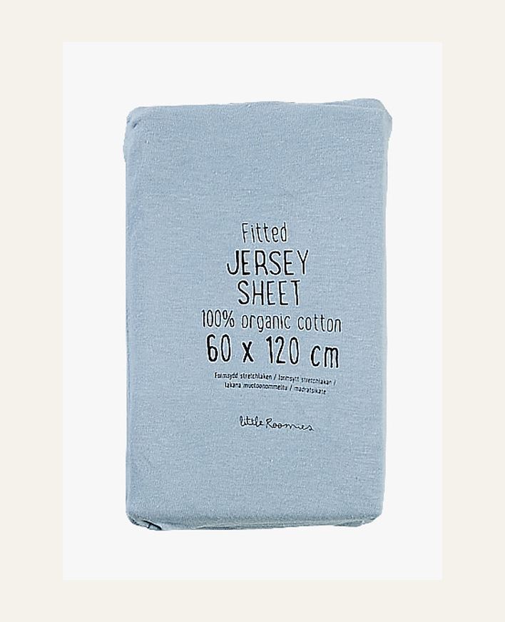 Muotoonommeltu aluslakana vaaleansininen - 60x120cm vaaleansininen - 1