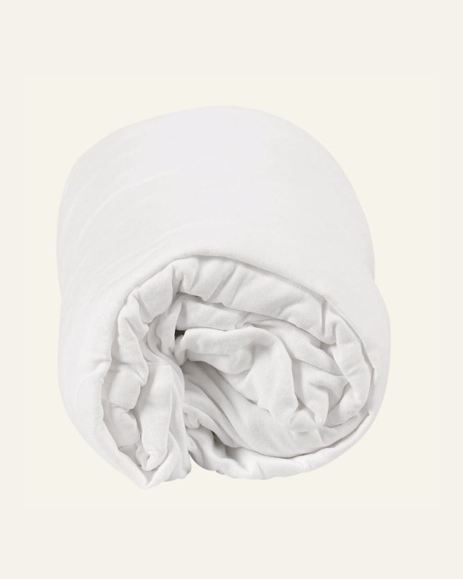 Muotoonommeltu aluslakana valkoinen - 60x120cm valkoinen - 1