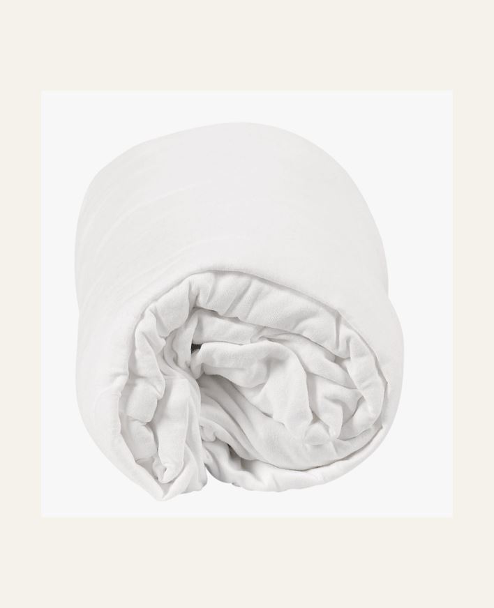 Muotoonommeltu aluslakana valkoinen - 60x120cm valkoinen - 1