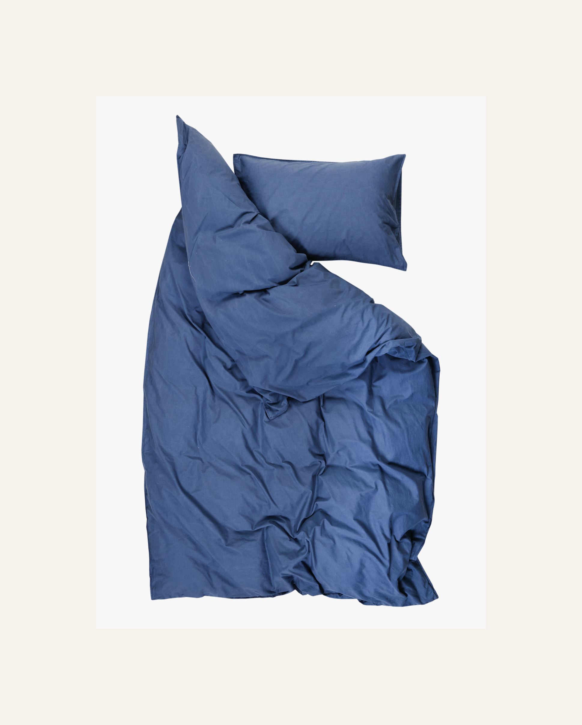 Pussilakanasetti puuvillaa farkunsininen - 3