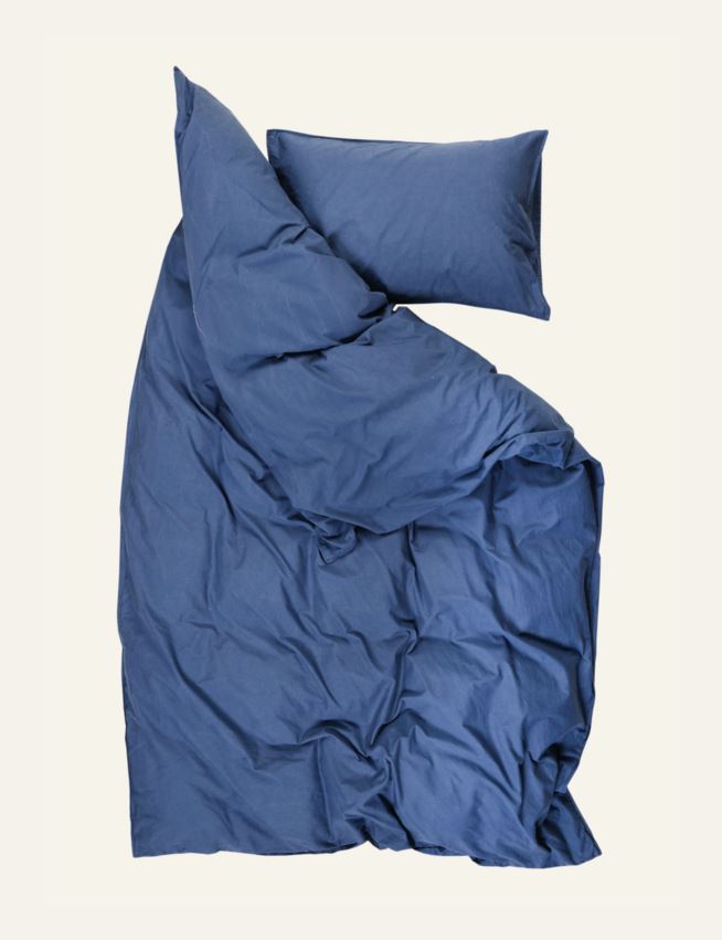 Pussilakanasetti puuvillaa farkunsininen - 3