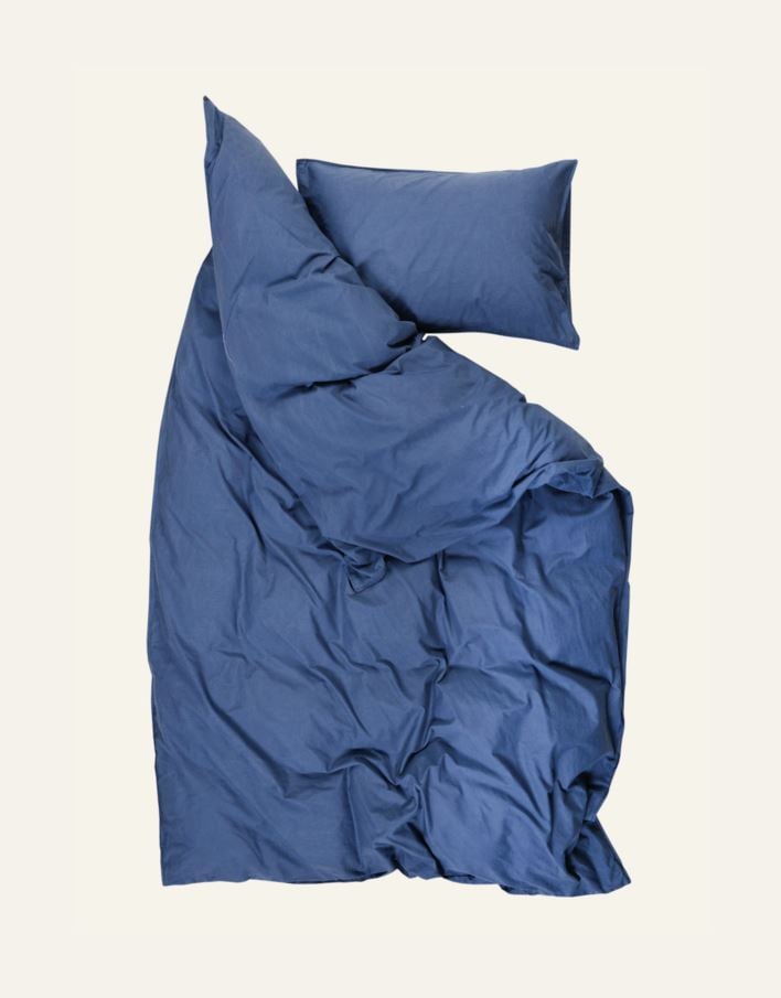 Pussilakanasetti puuvillaa farkunsininen - 3