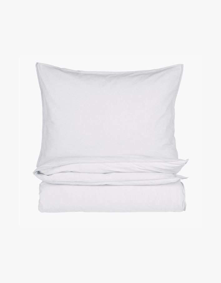 Pussilakanasetti puuvillaa valkoinen - 150x210 cm/50x60 cm valkoinen - 1