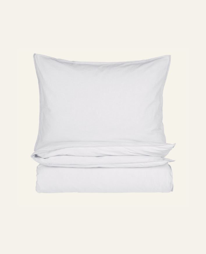 Pussilakanasetti puuvillaa valkoinen - 150x210 cm/50x60 cm valkoinen - 1