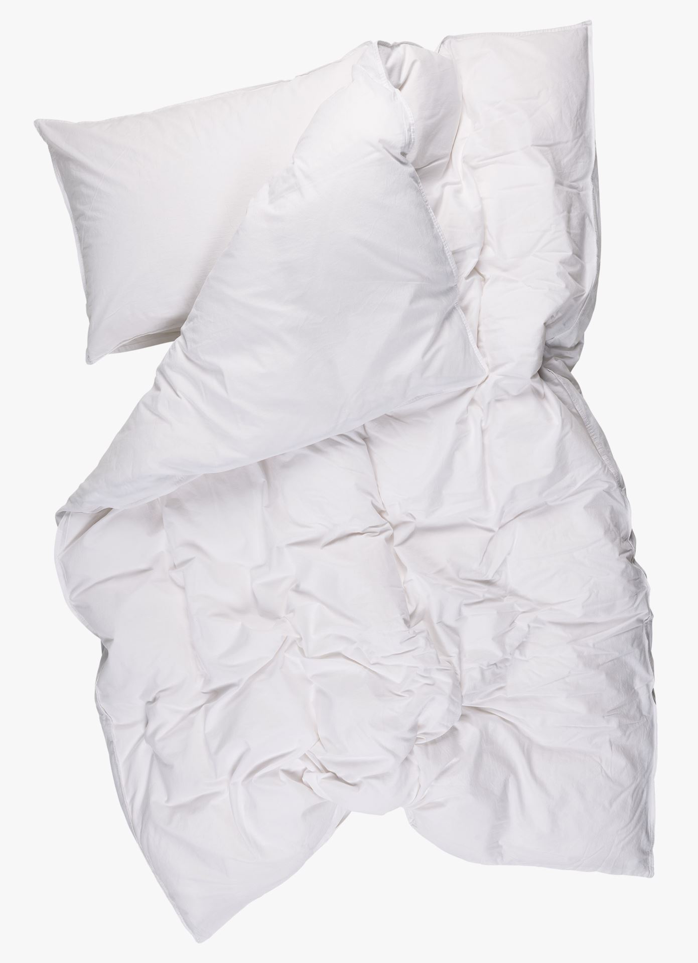 Pussilakanasetti puuvillaa valkoinen - 3