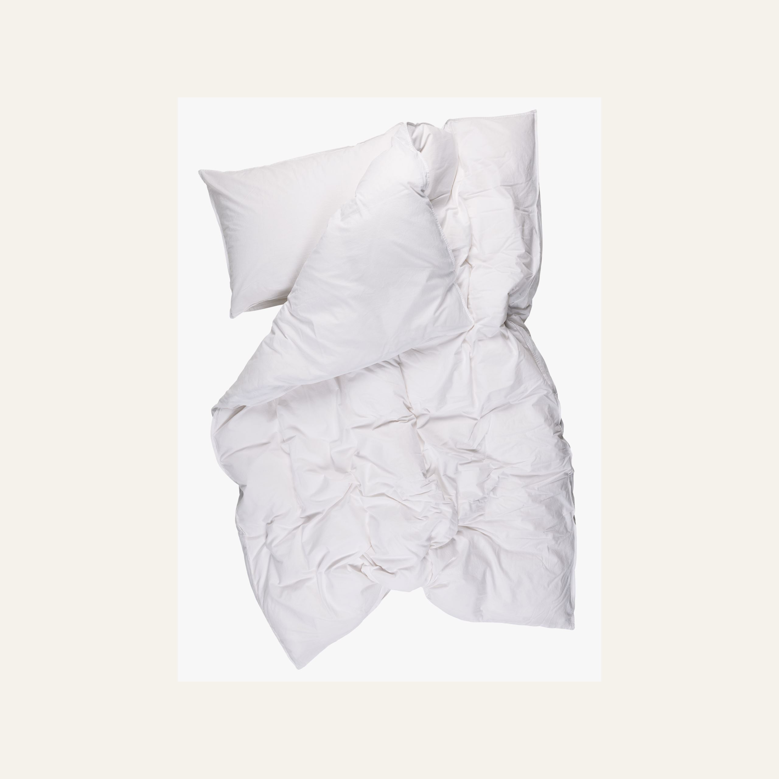 Pussilakanasetti puuvillaa valkoinen - 3