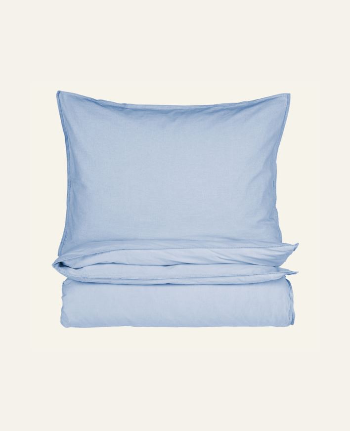 Pussilakanasetti puuvillaa sininen - 150x210 cm/50x60 cm sininen - 1