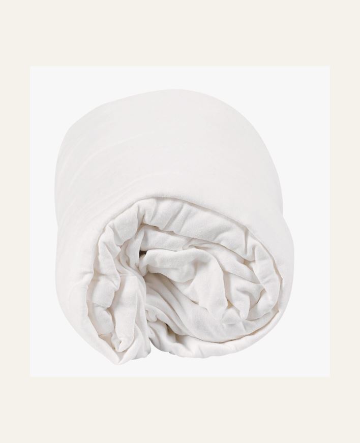 Muotoonommeltu aluslakana valkoinen - 120x200 cm valkoinen - 1