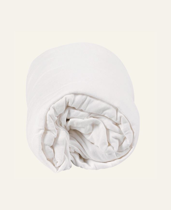 Muotoonommeltu aluslakana valkoinen - 120x200 cm valkoinen - 1