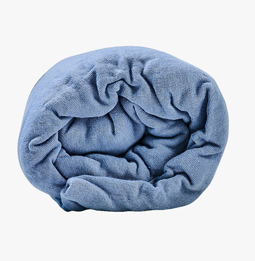 Muotoonommeltu aluslakana sininen - 3