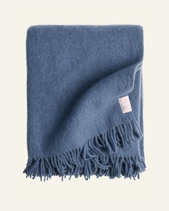 Villahuopa sininen - 130x170 cm vaaleanturkoosi - 1