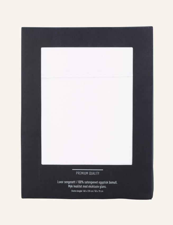 Pussilakanasetti egyptinpuuvillaa valkoinen - 2