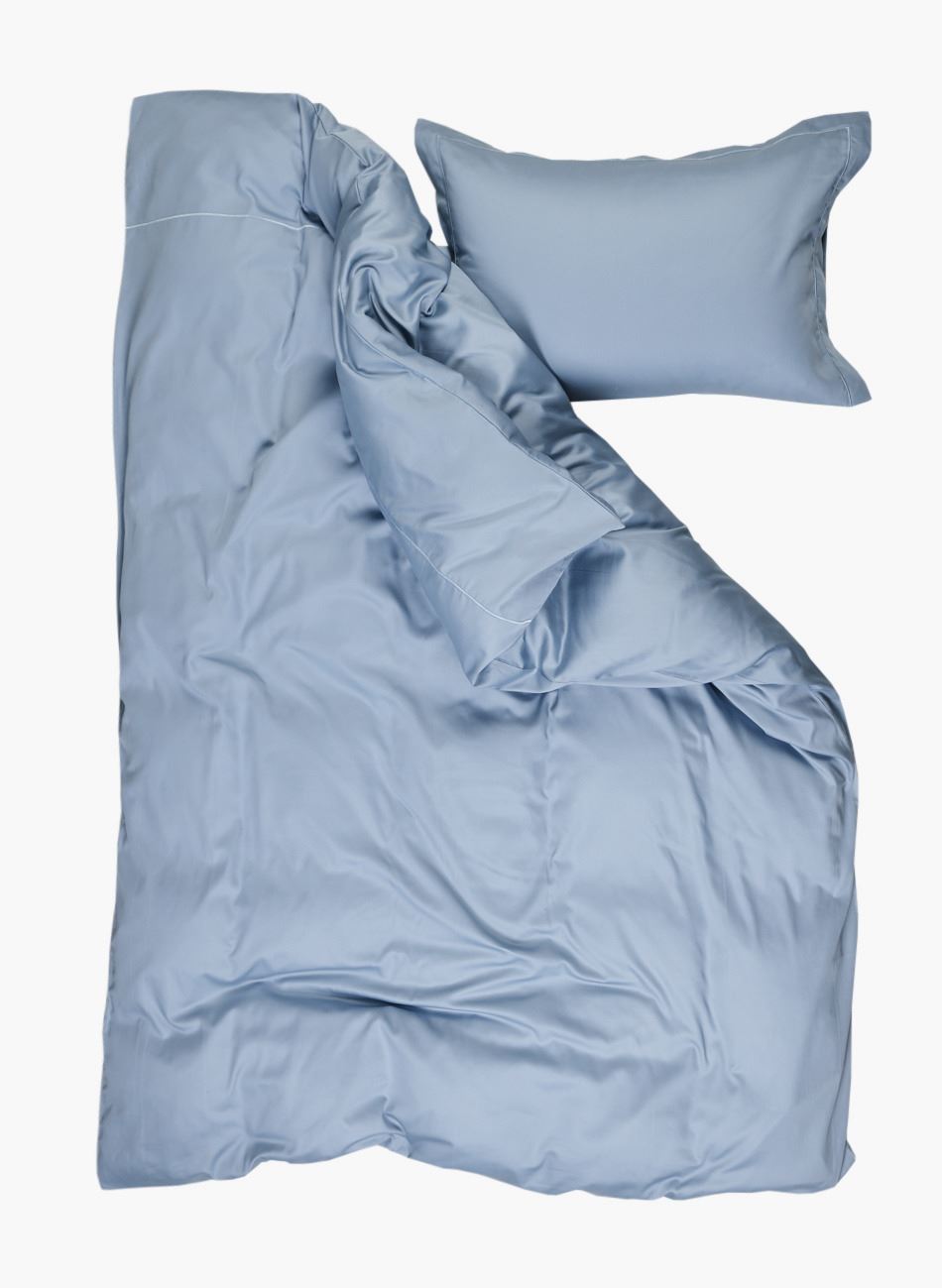 Pussilakanasetti egyptinpuuvillaa taivaansininen - 3