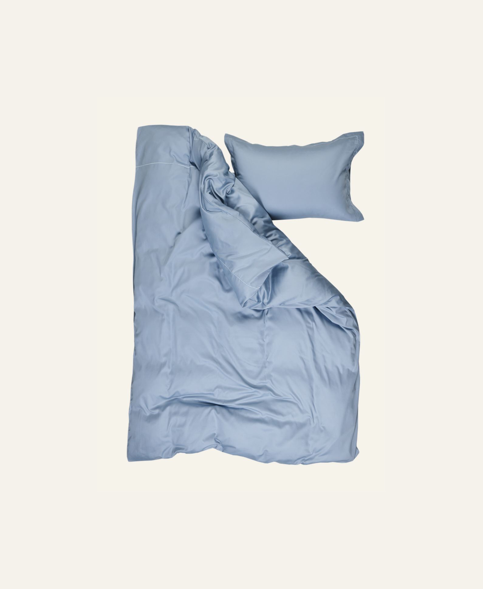 Pussilakanasetti egyptinpuuvillaa taivaansininen - 3