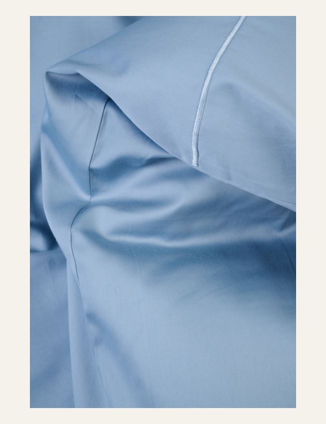 Pussilakanasetti egyptinpuuvillaa taivaansininen - 3