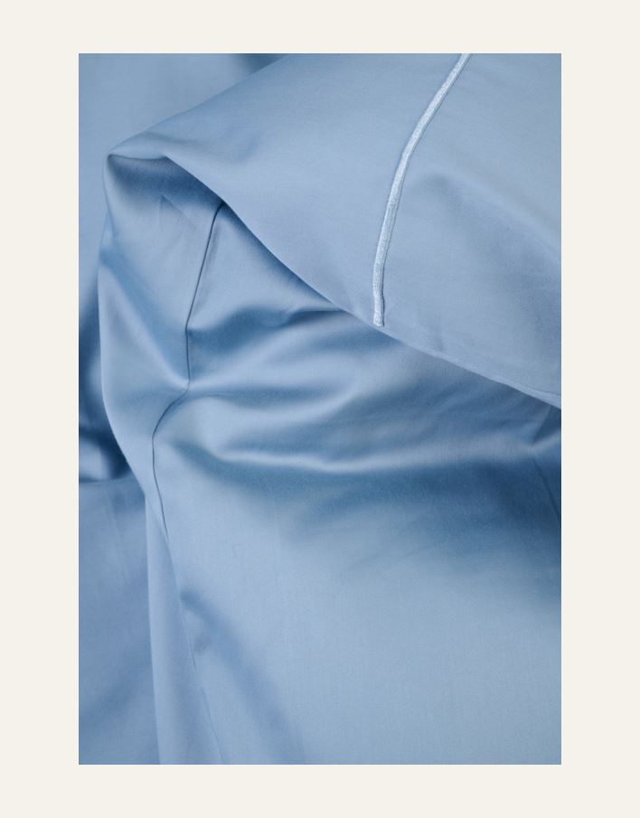 Pussilakanasetti egyptinpuuvillaa taivaansininen - 3