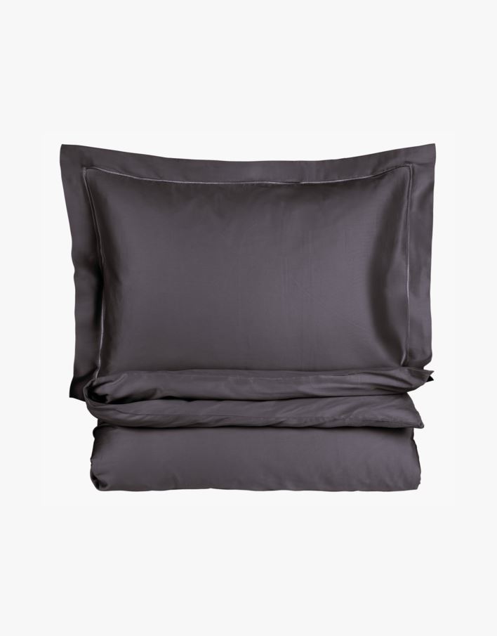 Pussilakanasetti egyptinpuuvillaa harmaa - 150x210 cm/50x60 cm harmaa - 1