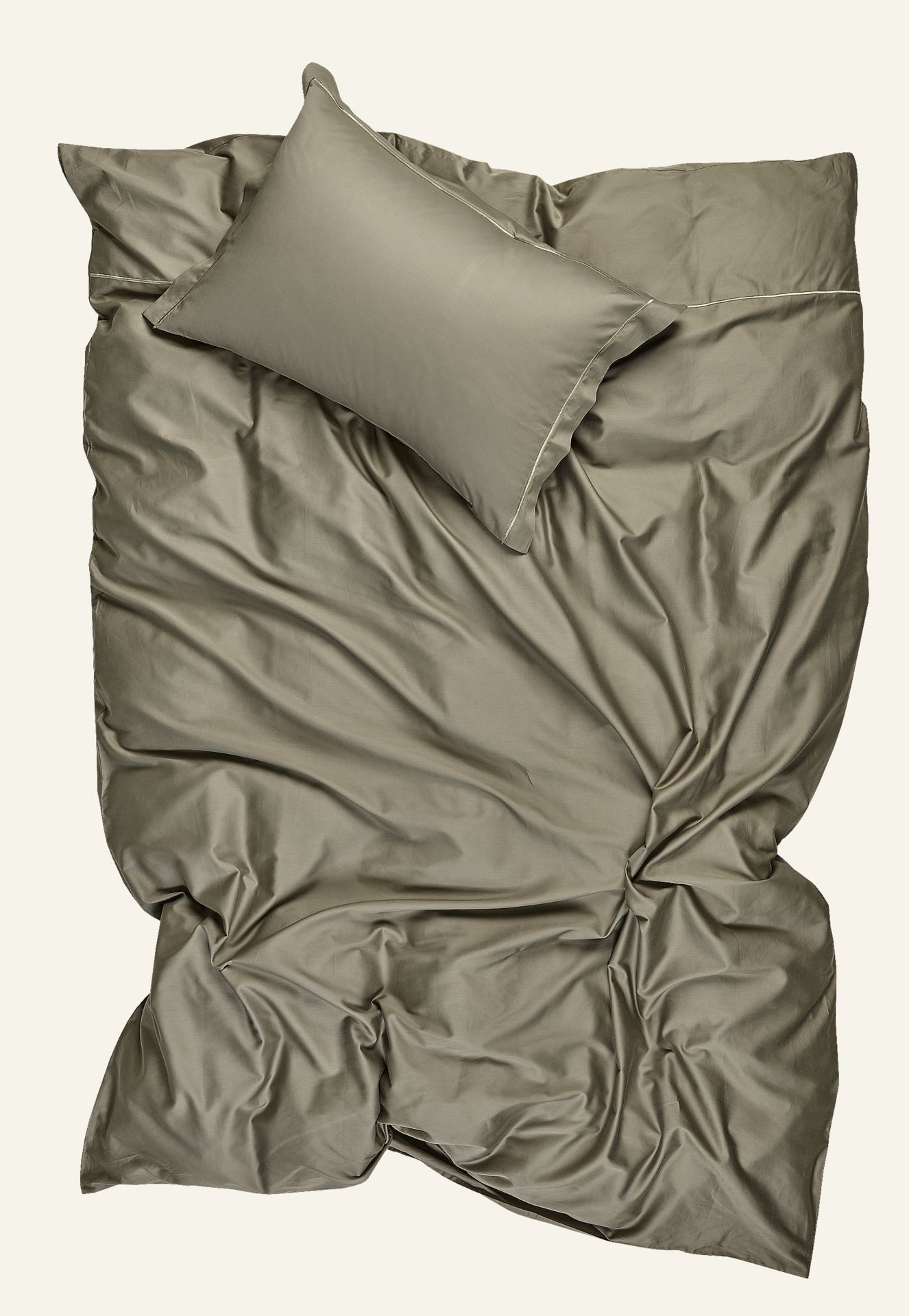 Pussilakanasetti egyptinpuuvillaa oliivinvihreä - 2