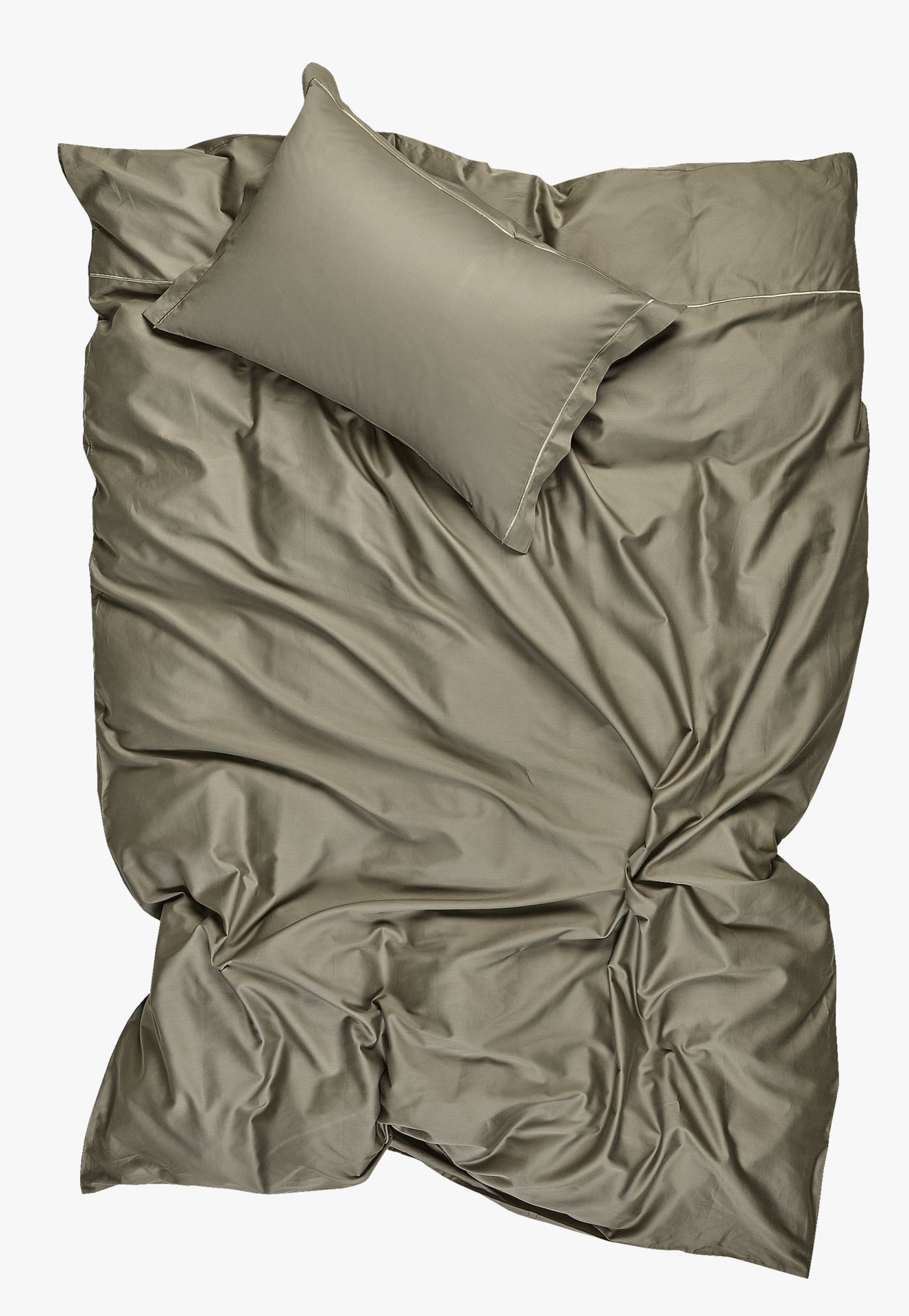 Pussilakanasetti egyptinpuuvillaa oliivinvihreä - 2