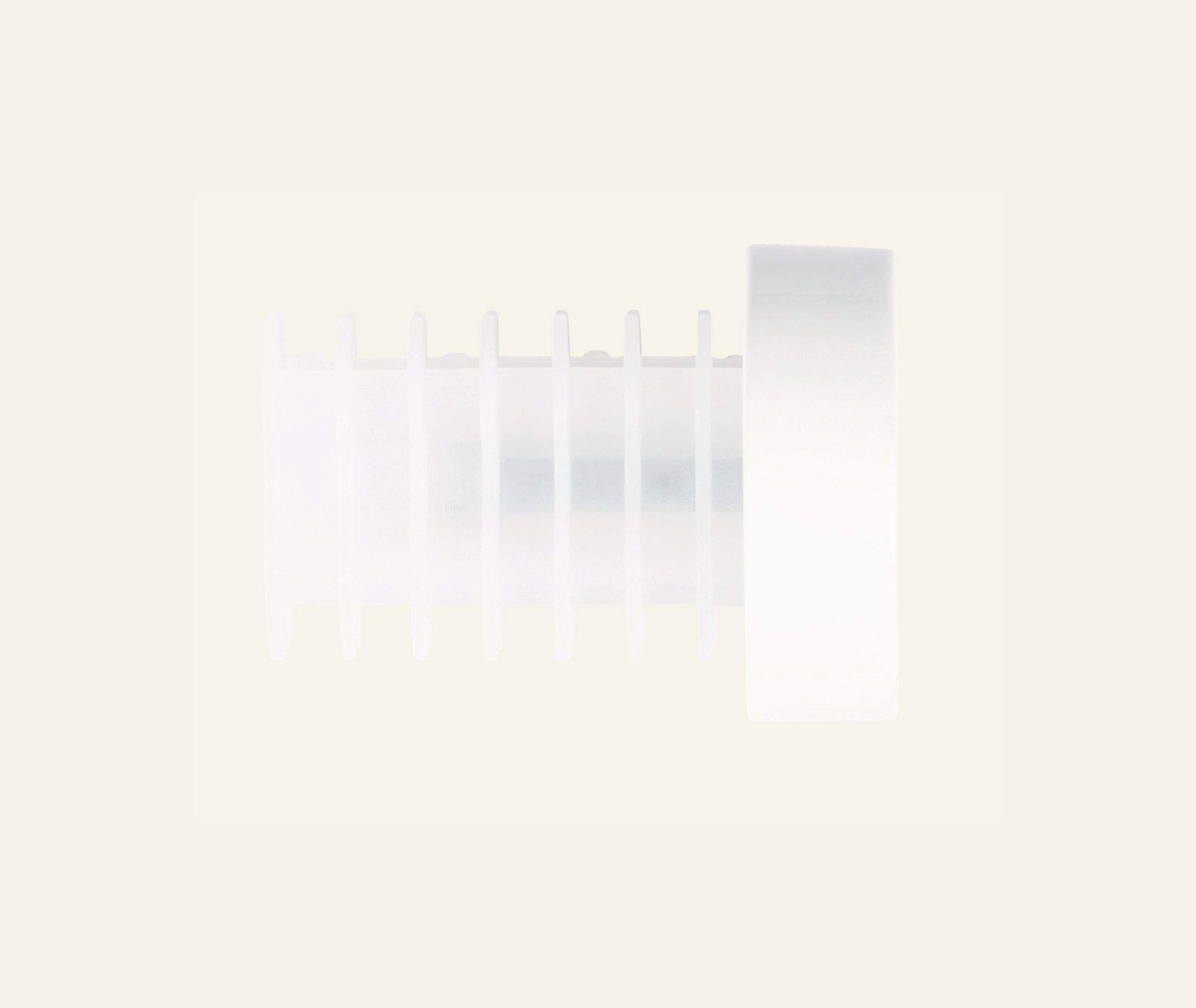 Päätykappale, 2 kpl valkoinen - 2