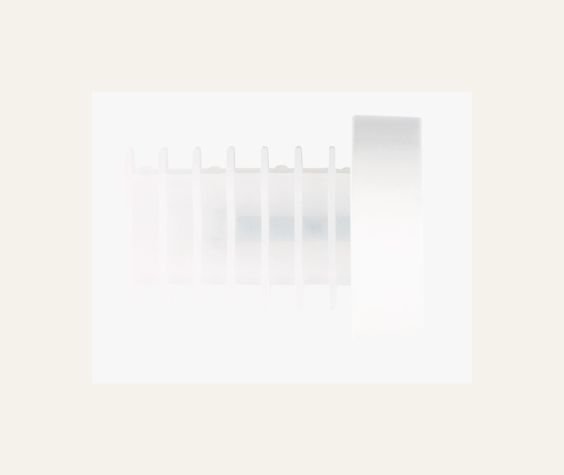 Päätykappale, 2 kpl valkoinen - 2