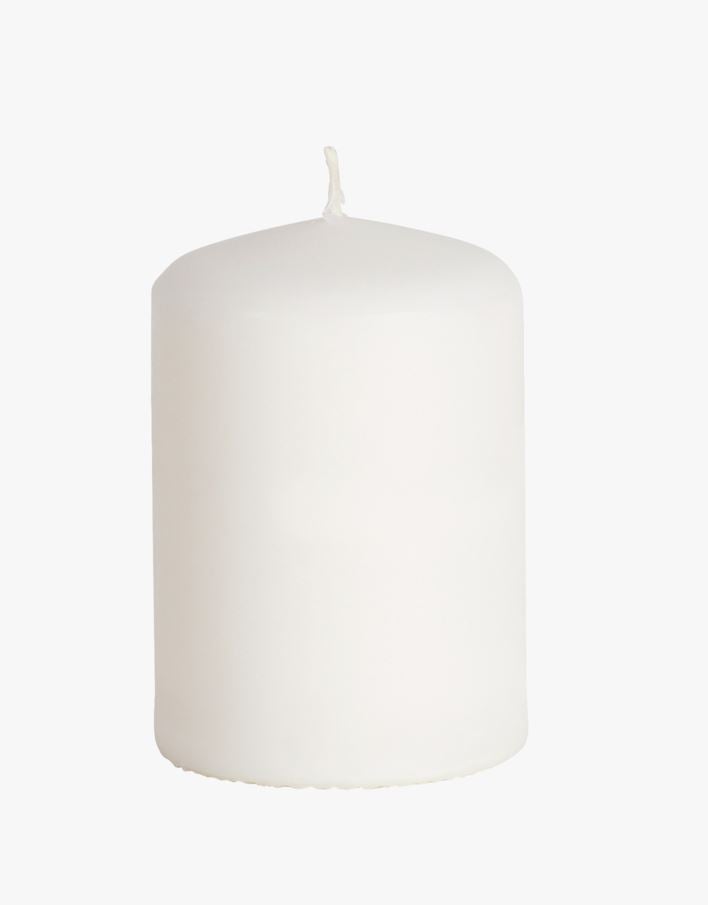 Pöytäkynttilä valkoinen - 6,8x10 cm valkoinen - 1