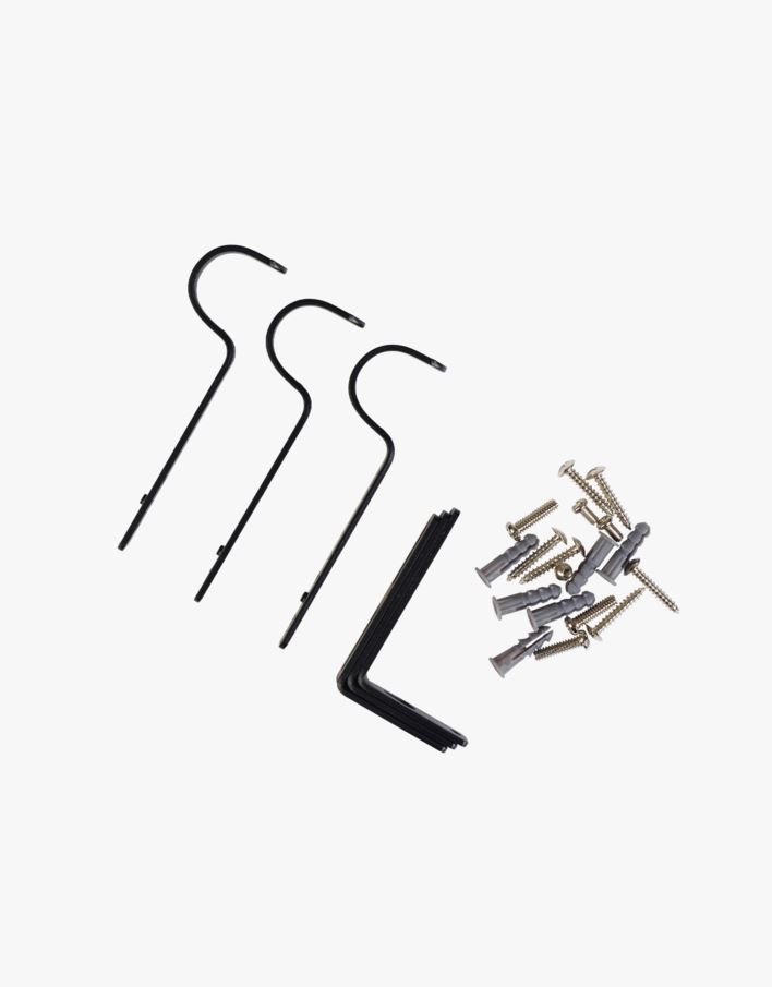 Seinäkiinnikkeet musta - 10/13 mm musta - 1