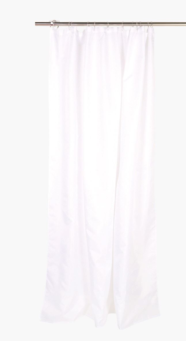 Suihkuverho valkoinen - 180x200 cm valkoinen - 1